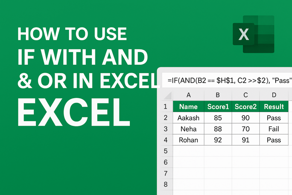 IF with AND and OR in Excel