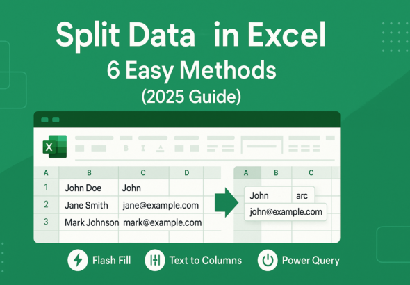 how to split data in Excel
