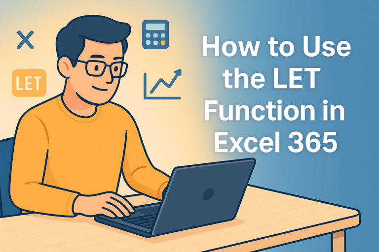 LET function IN excel